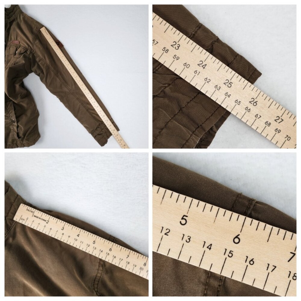 Columbia Mens Mid Weight Flannel and Nylon Lined Coat Size Large Brown - Picture 8 of 15